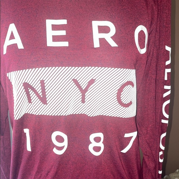 Aeropostale Maroon Tee - Picture 3 of 4